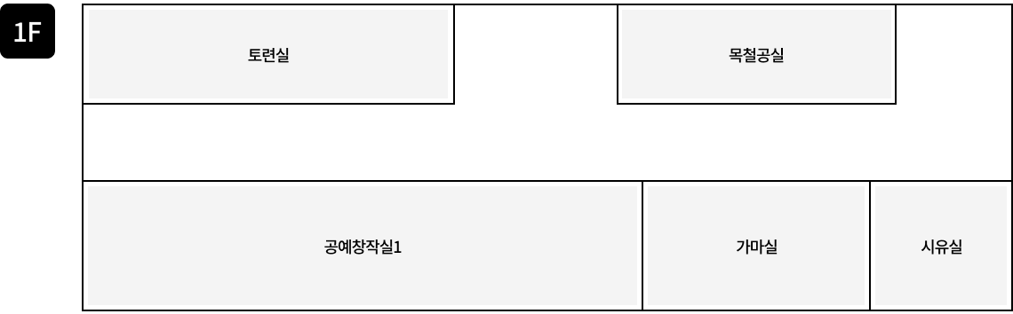 김해공예창작지원센터1동 공간안내